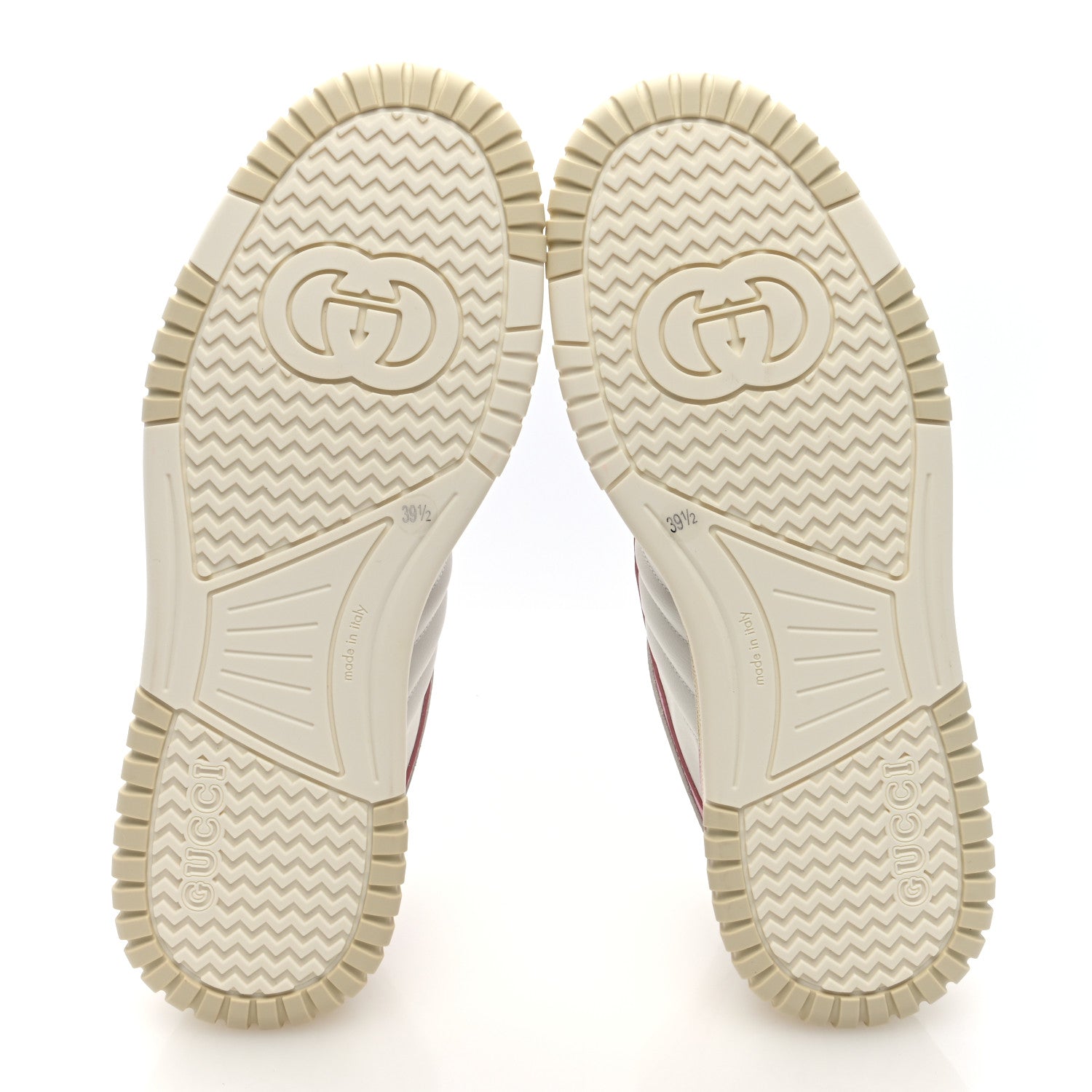 Gucci Calfskin Womens Re-Web Sneakers 39.5 White Pink 6 of 8