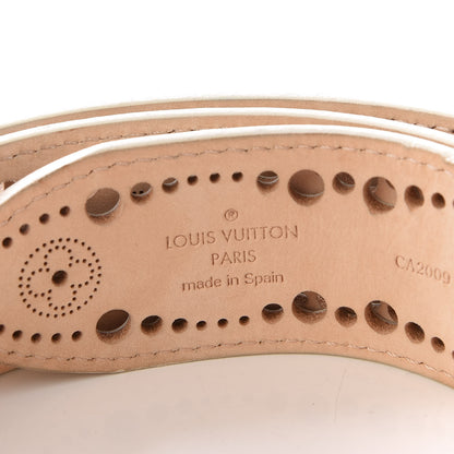 Louis Vuitton Nomade Perforation Belt 85 34 White 3 of 7