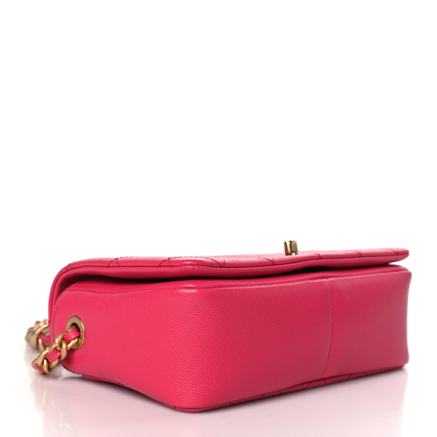 Caviar Quilted Small Fashion Therapy Flap Bag Dark Pink
