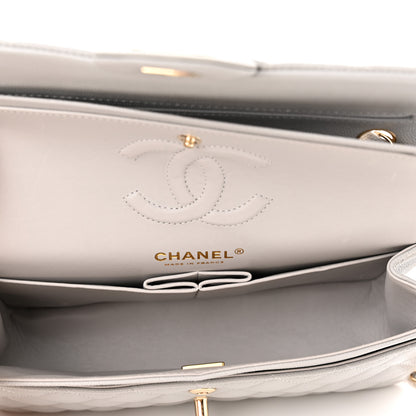 Chanel Caviar Quilted Small Double Flap Grey 5 of 13