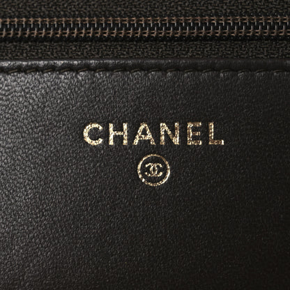 Chanel Lambskin Quilted Trendy CC Wallet On Chain WOC Dark Brown 6 of 14