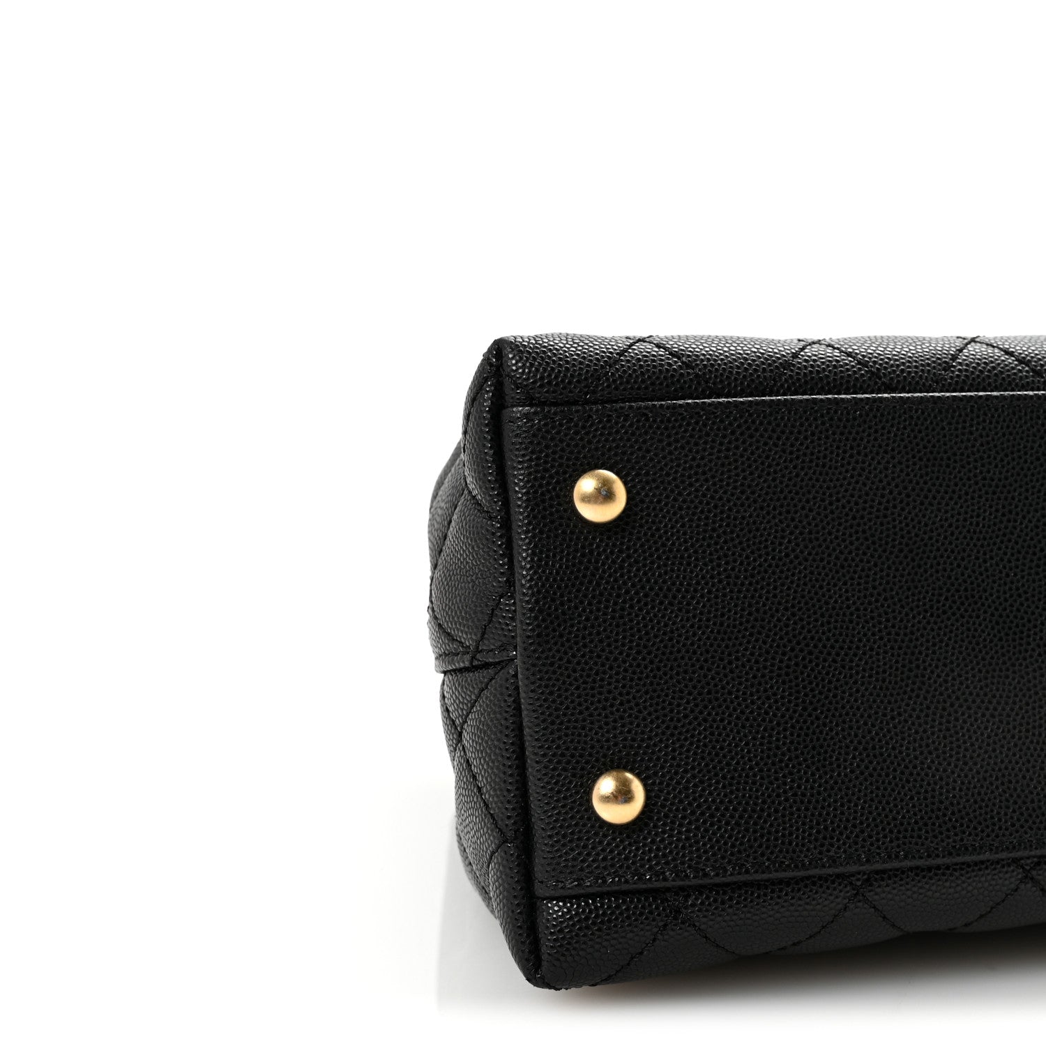 Chanel Caviar Quilted Small Coco Chain Handle Flap Black 9 of 10