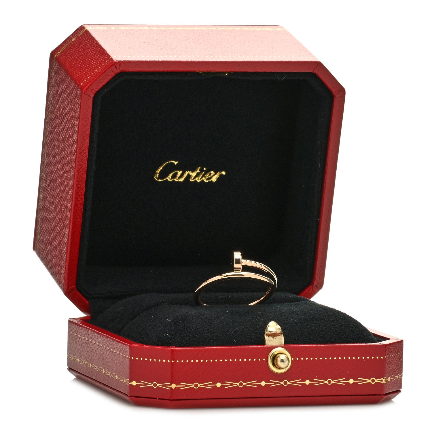 Cartier 18K Pink Gold Small Juste Un Clou Ring 57 8 5 of 5