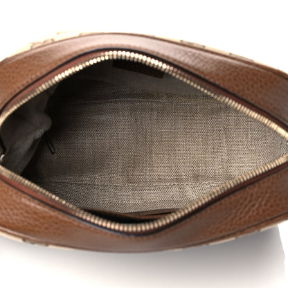 Gucci Monogram Mini Bree Messenger Bag Beige Tabacco 5 of 11