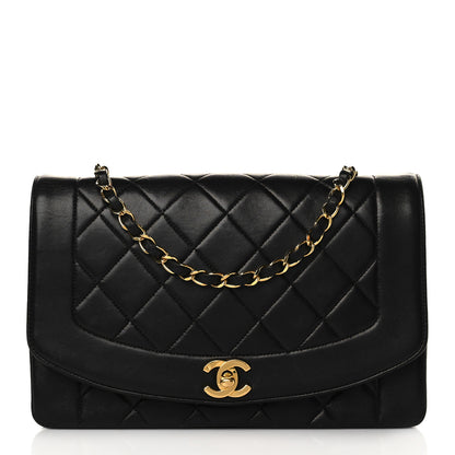 Chanel Lambskin Quilted Medium Single Flap Black 1 of 13