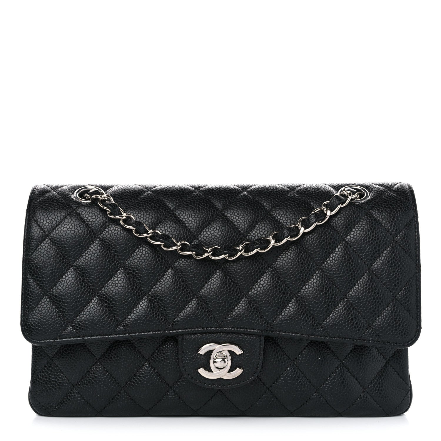 Chanel Caviar Quilted Medium Double Flap Black 1 of 11