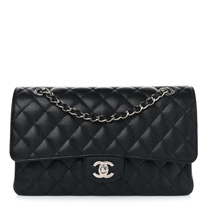 Chanel Caviar Quilted Medium Double Flap Black 1 of 11