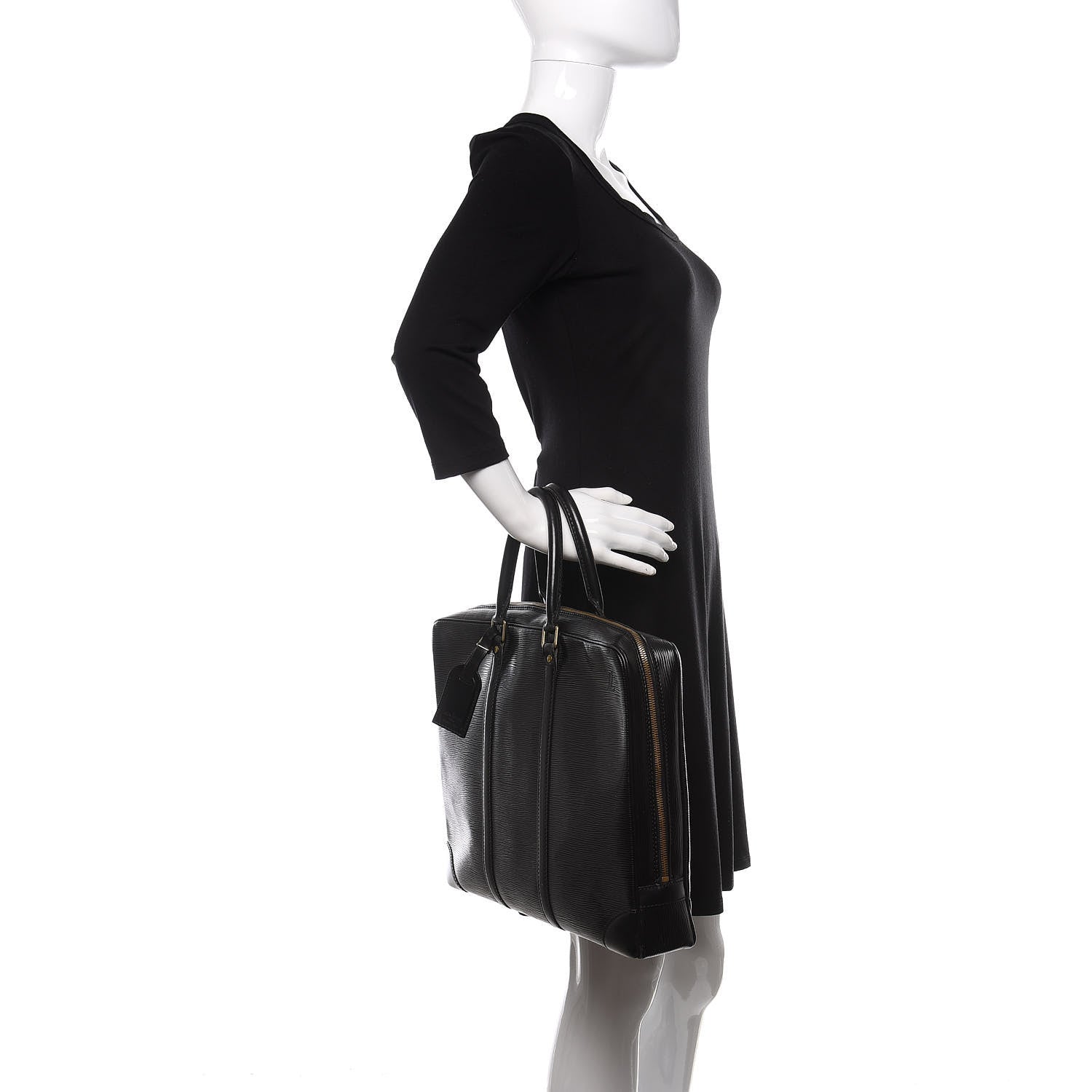 Louis Vuitton Epi Porte-Documents Voyage Briefcase Black 2 of 12