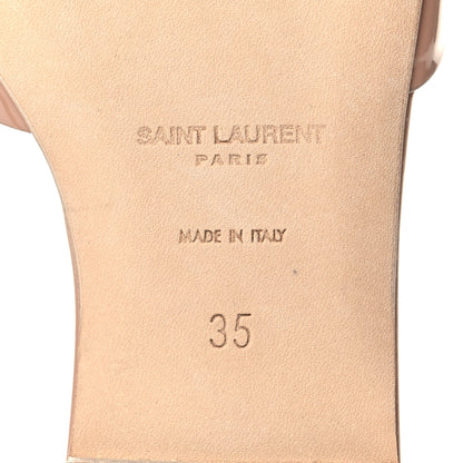 Saint Laurent Patent Tribute 05 Slide Sandals 35 Nude 8 of 11