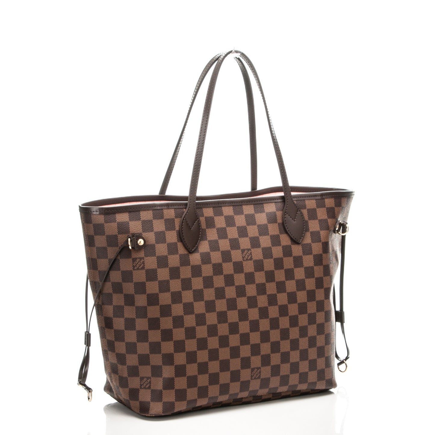 Damier Ebene Neo Neverfull MM Rose Ballerine