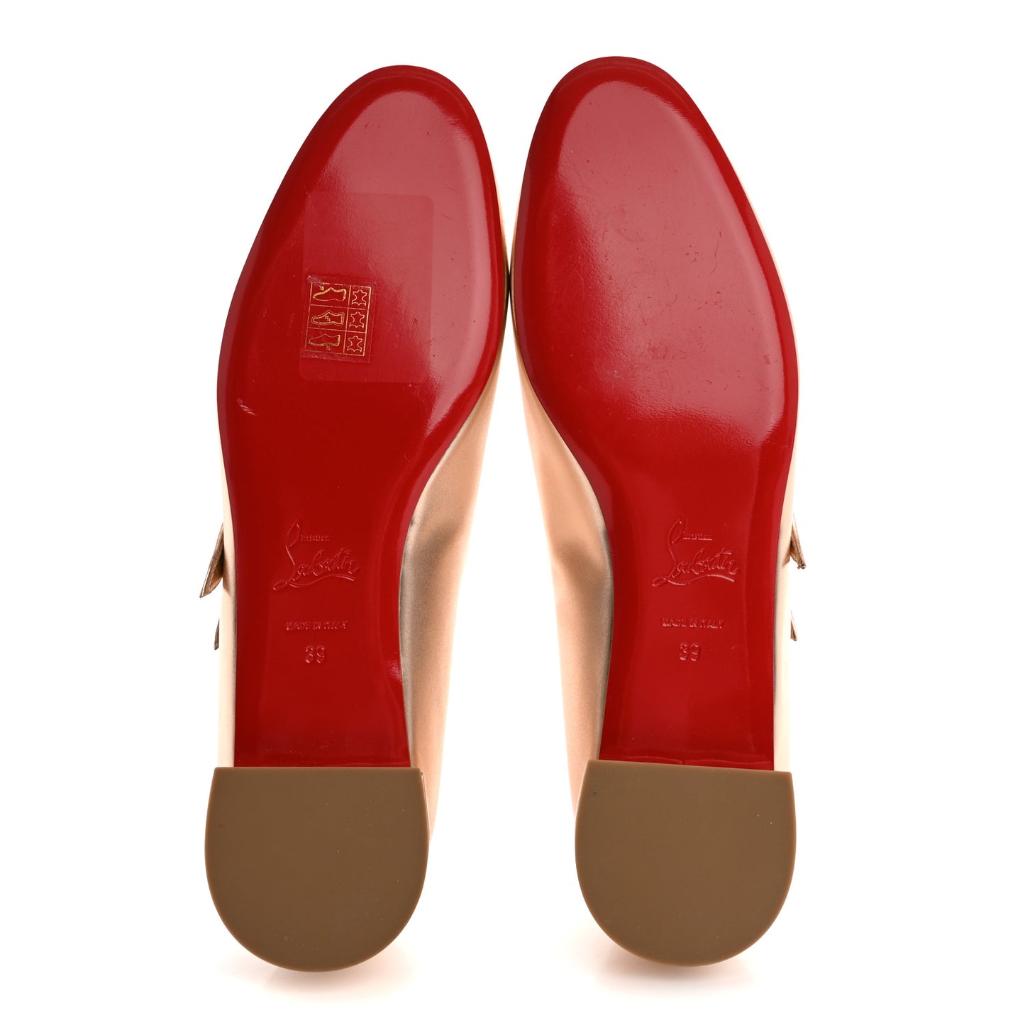 Calf Laminato Satin Sweet Jane Flats 39 Leche