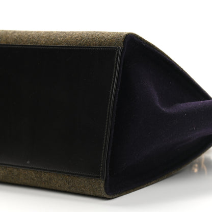 Celine Smooth Calfskin Felt Trapeze Khaki 6 of 12