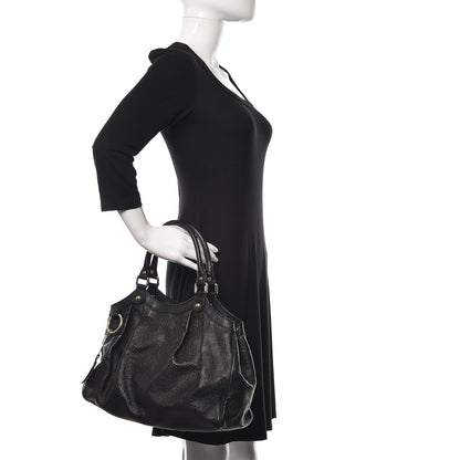 Gucci Guccissima Medium Sukey Tote Black 2 of 13