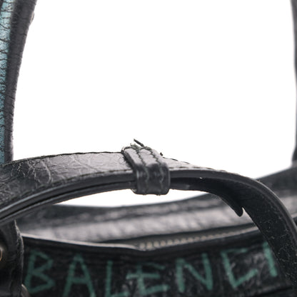 Balenciaga Agneau Graffiti All Over Classic Hardware S City Black Multicolor 6 of 6