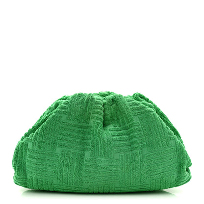 Bottega Veneta Sponge Fabric The Pouch Clutch Grass 1 of 10