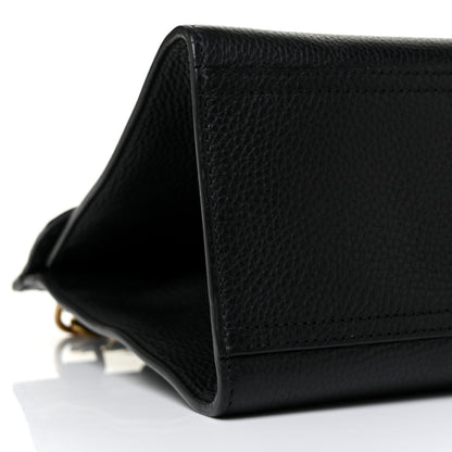 Gucci Calfskin Small GG Marmont Top Handle Bag Black 7 of 8