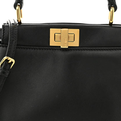 Fendi Nappa Mini Peekaboo Iconic Satchel Black 8 of 11
