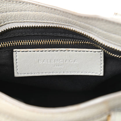 Balenciaga Chevre Gold Metallic Edge Hardware Mini City Gris Perle 6 of 19