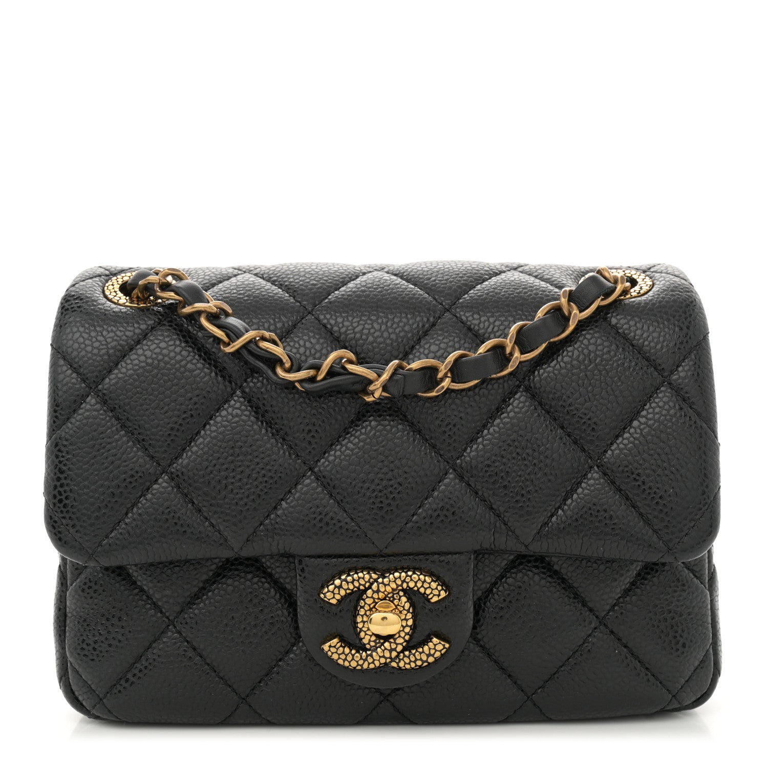 Chanel Grained Lambskin Quilted Mini Flap Black 1 of 11