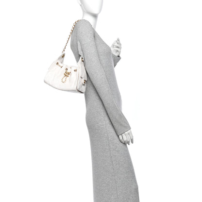 Chanel Caviar Quilted Mini Chanel 25 Handbag White 2 of 11