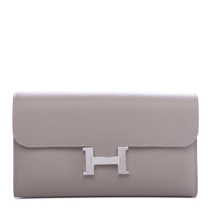 Hermes Epsom Constance Long Wallet Gris Asphalte 1 of 16