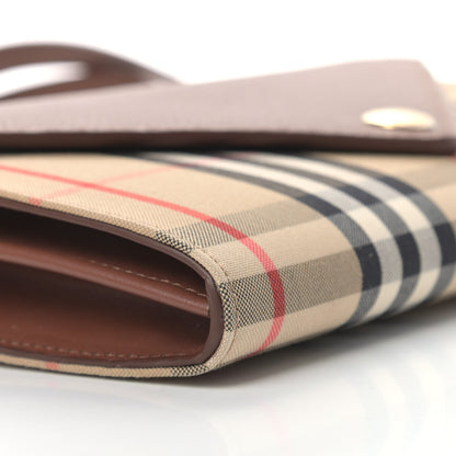 Burberry Vintage Check Grainy Calfskin Hanna Crossbody Tan 9 of 10