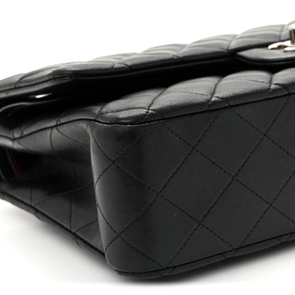 Chanel Lambskin Quilted Medium Double Flap  Black 9 of 10