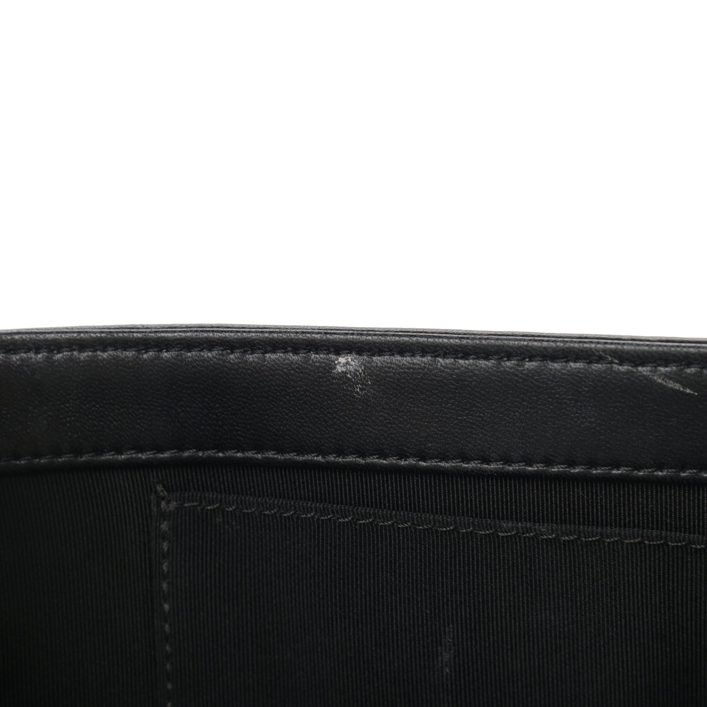 Lambskin Quilted New Medium Boy Flap Black