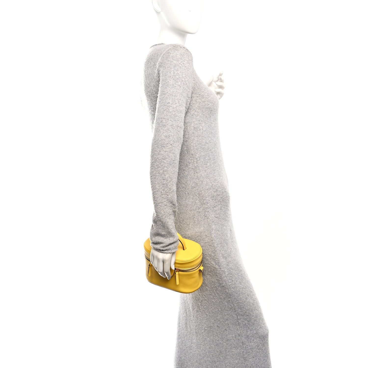 Versace Grained Calfskin Medusa Vanity Case Yellow 2 of 9