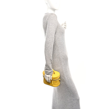 Versace Grained Calfskin Medusa Vanity Case Yellow 2 of 9