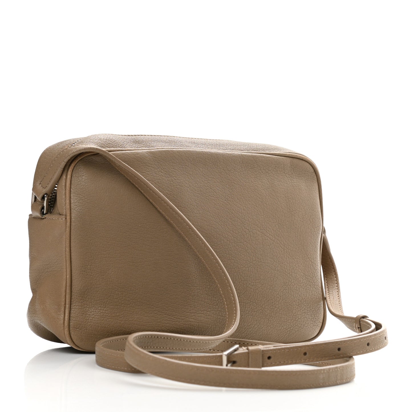 Lambskin Monogram Small Lou Camera Bag Dark Beige