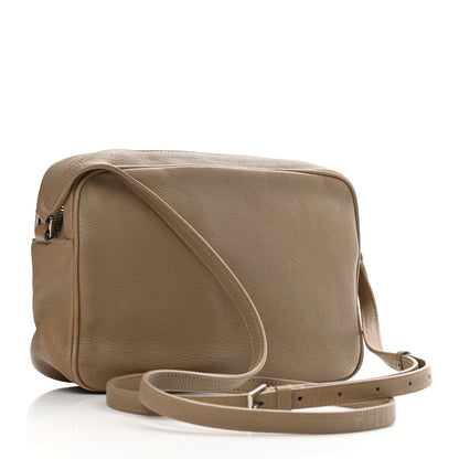 Saint Laurent Lambskin Monogram Small Lou Camera Bag Dark Beige 3 of 12