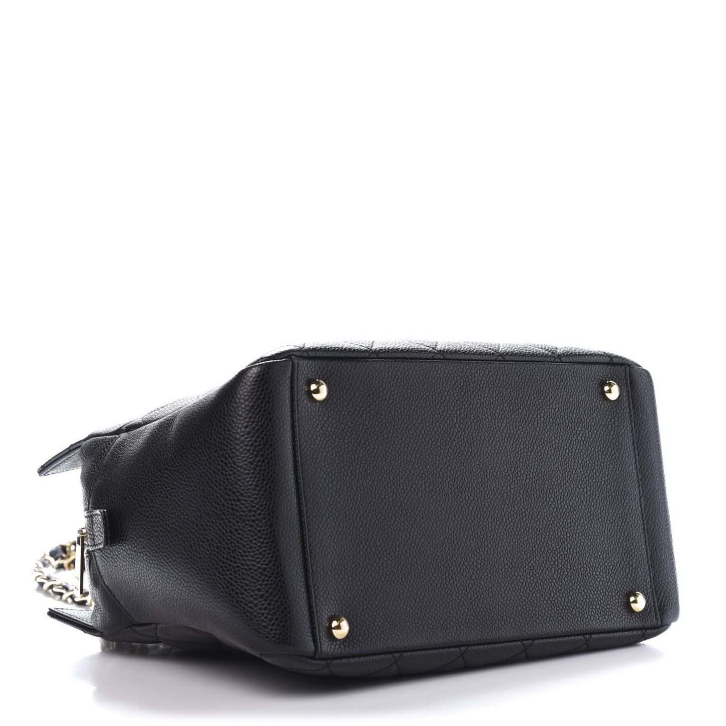 Caviar Quilted Petit Timeless Tote PTT Black