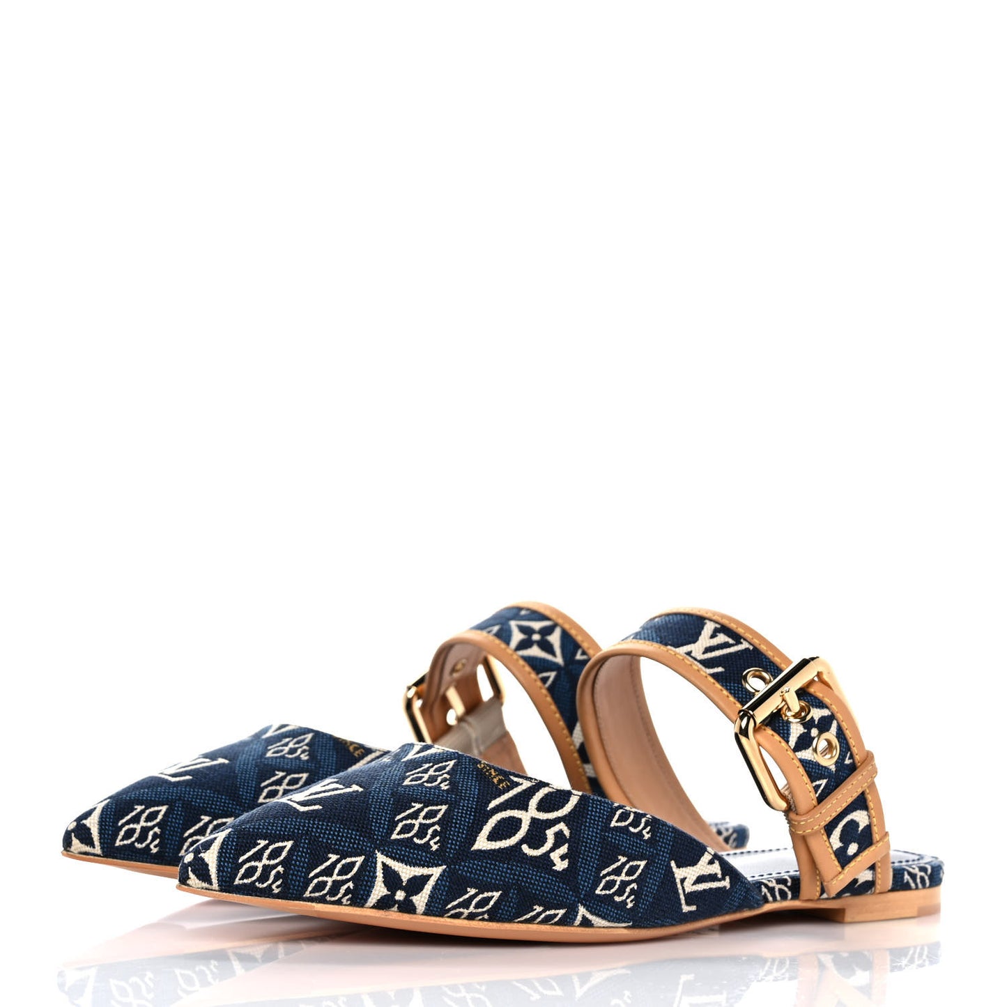 Since 1854 Sofia Flat Mule 36 Blue
