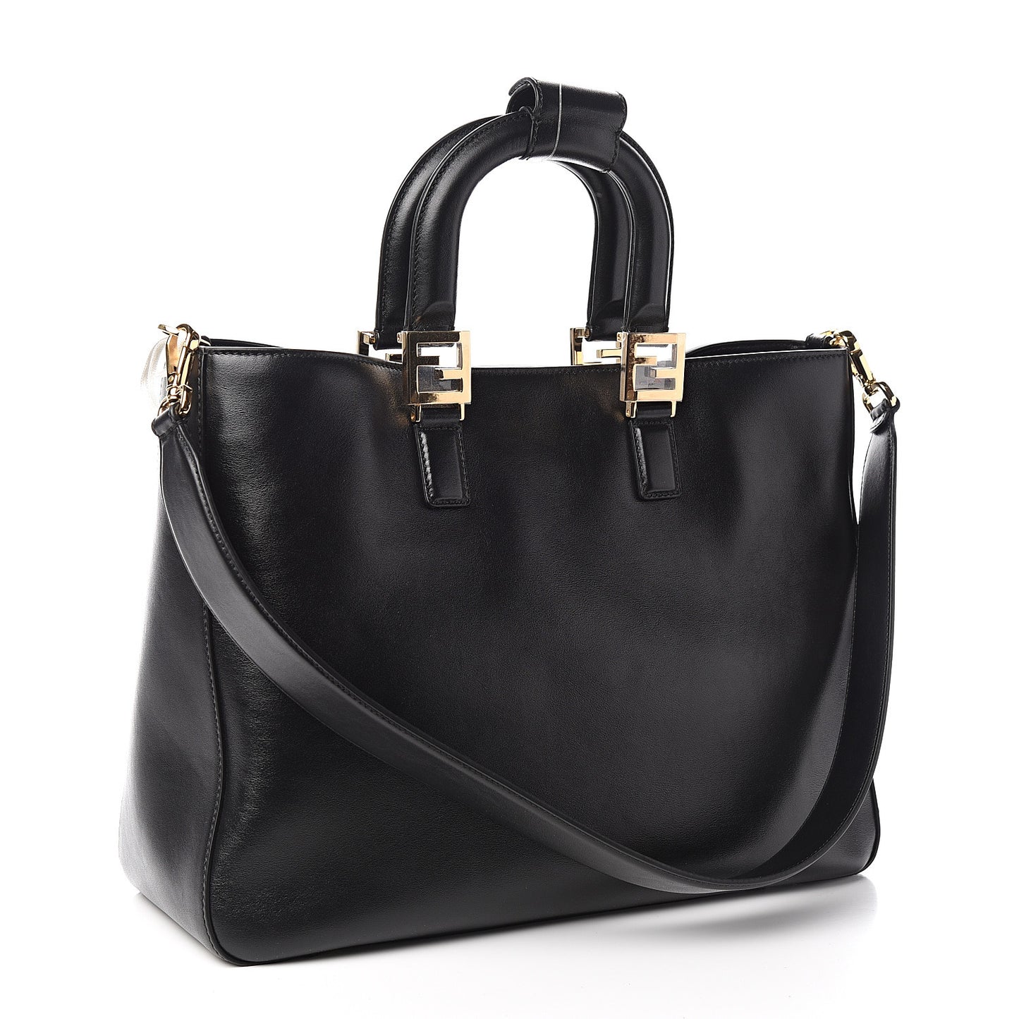 Vitello Glacier Medium FF Tote Black
