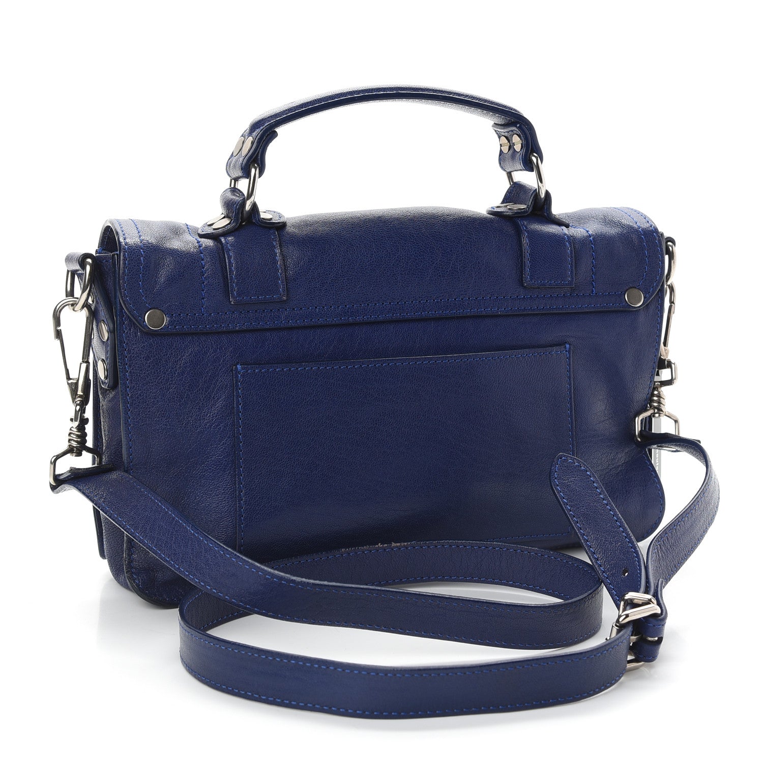 Proenza Schouler Lambskin Tiny PS1 Satchel Royal Blue 3 of 10