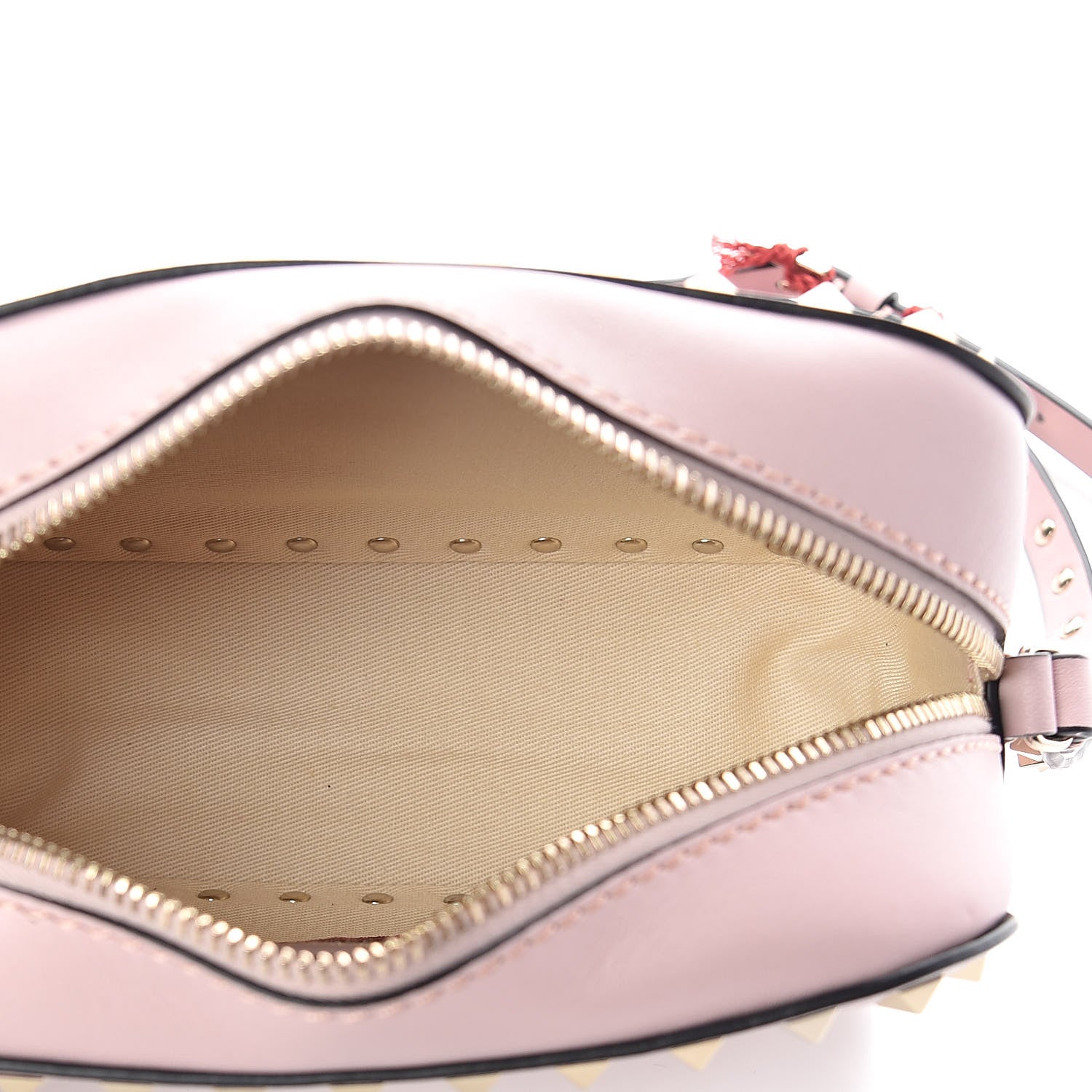 Valentino Garavani Calfskin Rockstud Camera Crossbody Bag Water Rose 5 of 8