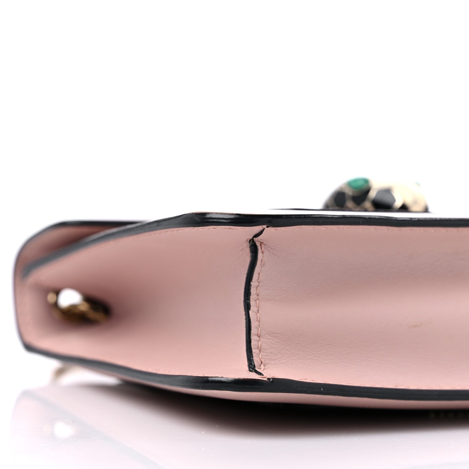 Bulgari Calfskin Small Serpenti Forever Snake Strap Crossbody Bag Light Pink 9 of 13