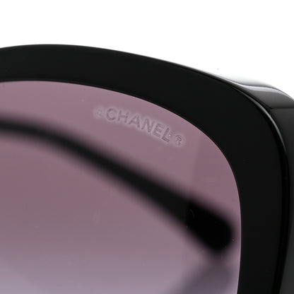 Chanel Acetate Pearl Polarized Winter Butterfly Sunglasses 5338-H-A Black 7 of 8