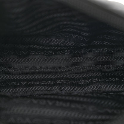 Prada Tessuto Nylon Stitched Shoulder Bag Black 5 of 13