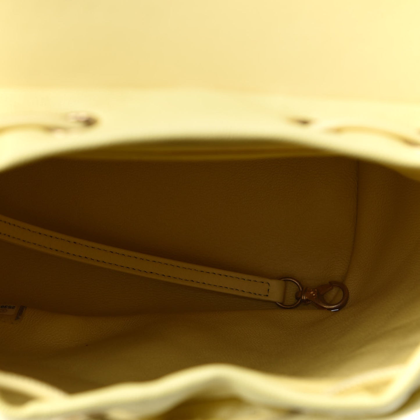 Caviar Quilted Filigree Backpack Yellow