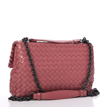 Bottega Veneta Nappa Intrecciato Small Olimpia Shoulder Bag Rose Pink 3 of 11