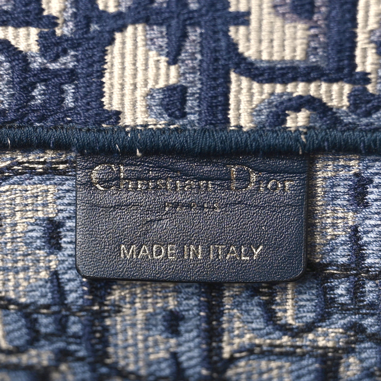 Christian Dior Oblique Large Book Tote Blue Multicolor 6 of 11