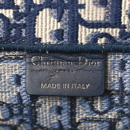Christian Dior Oblique Large Book Tote Blue Multicolor 6 of 11
