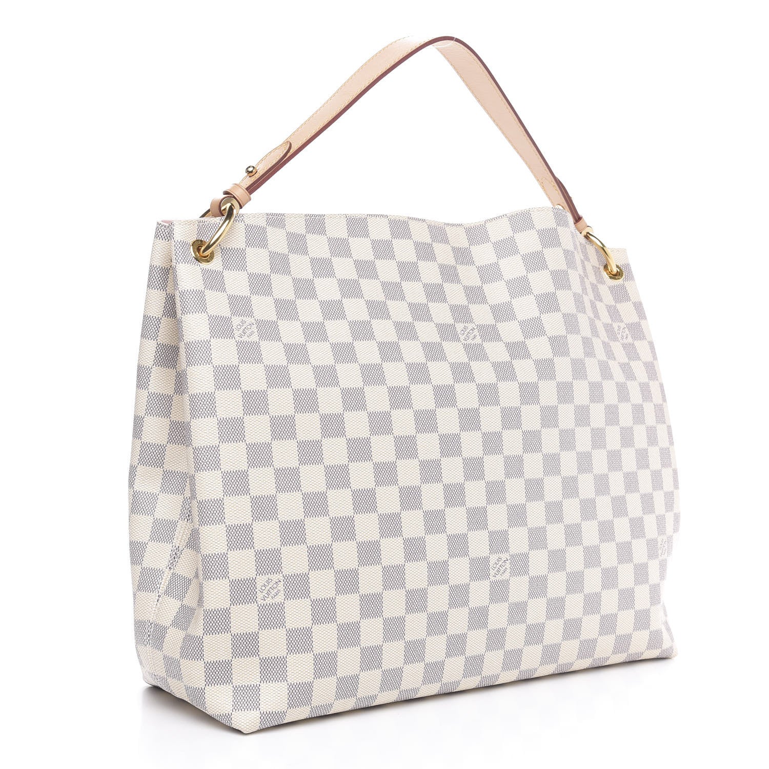 Louis Vuitton Damier Azur Graceful MM Rose Ballerine 3 of 11