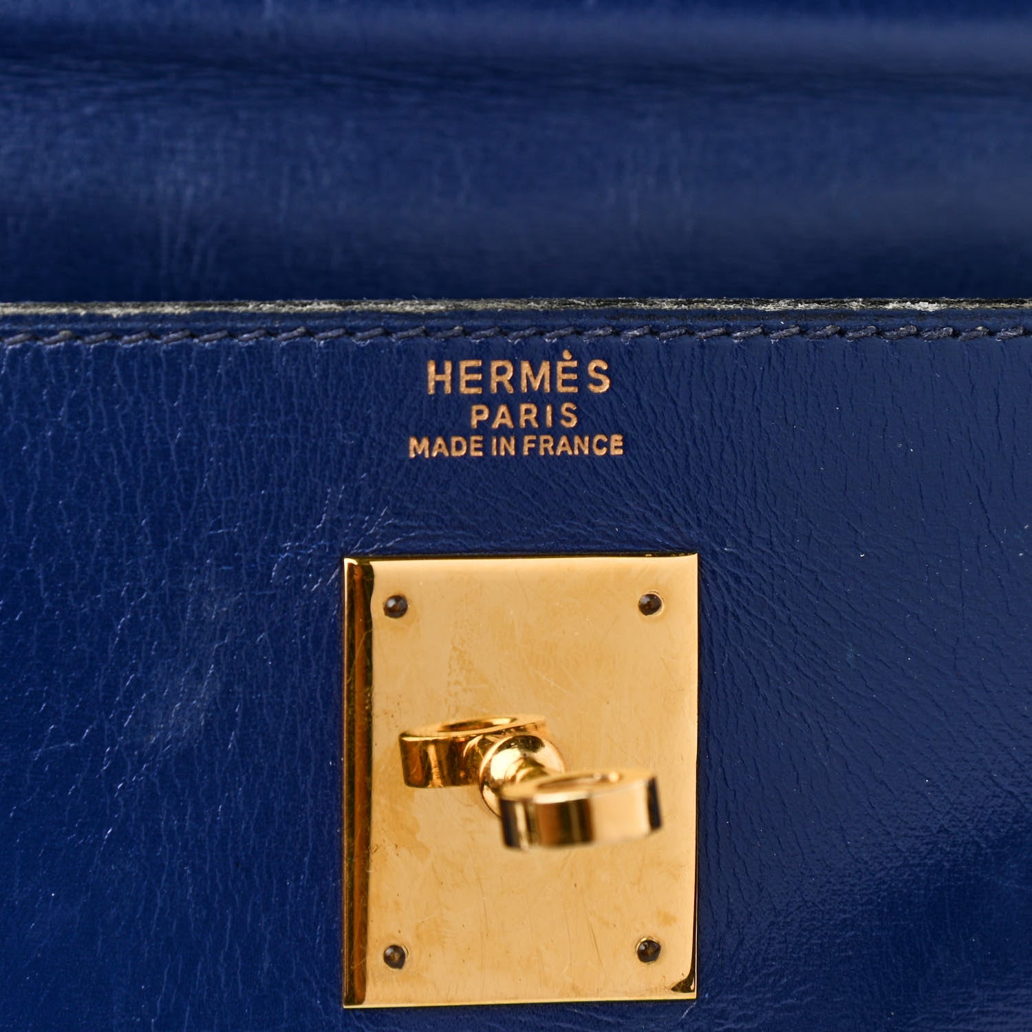 Hermes Box Kelly Retourne 32 Bleu Saphir 6 of 23