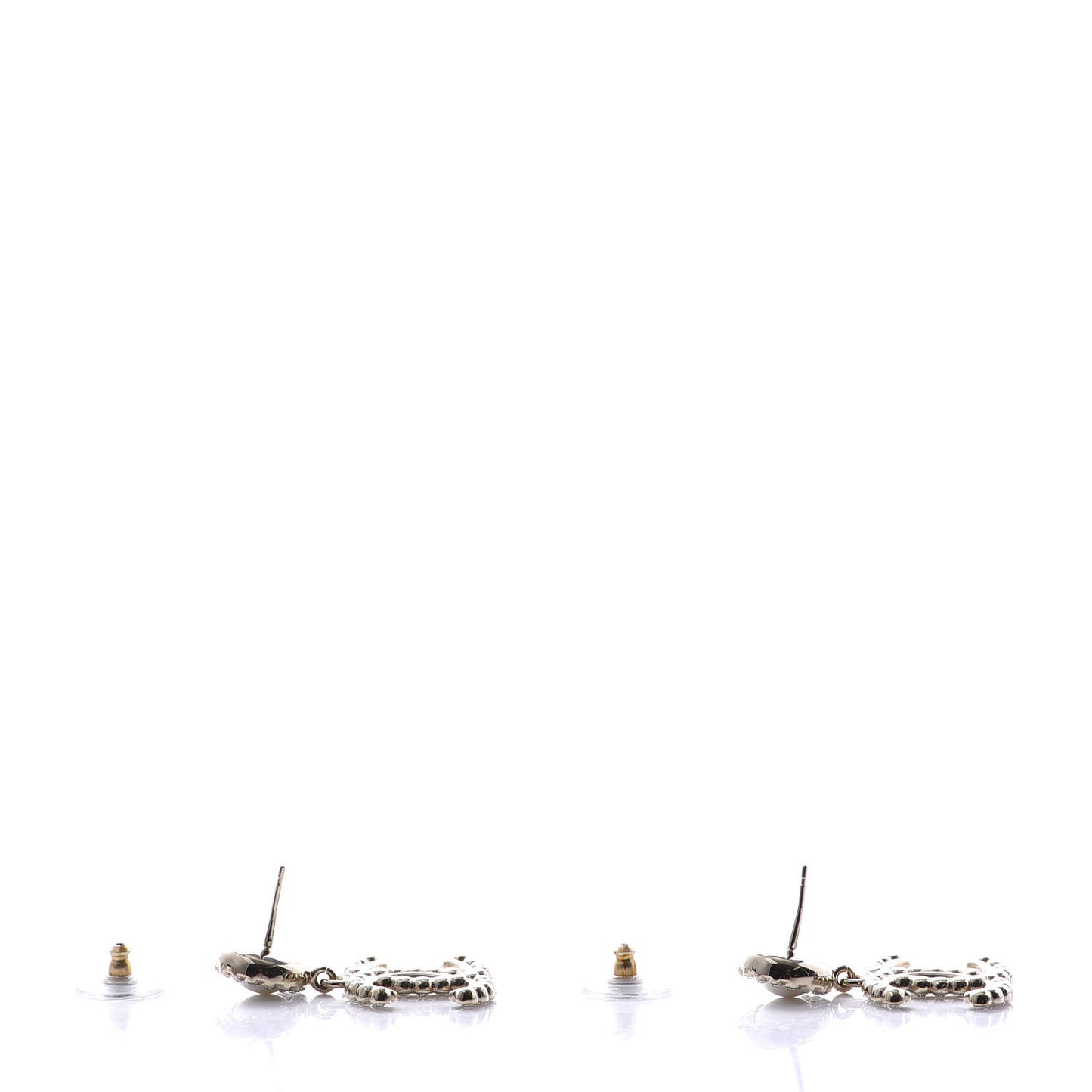 Crystal Pearl Bow-tiful CC Drop Earrings Gold