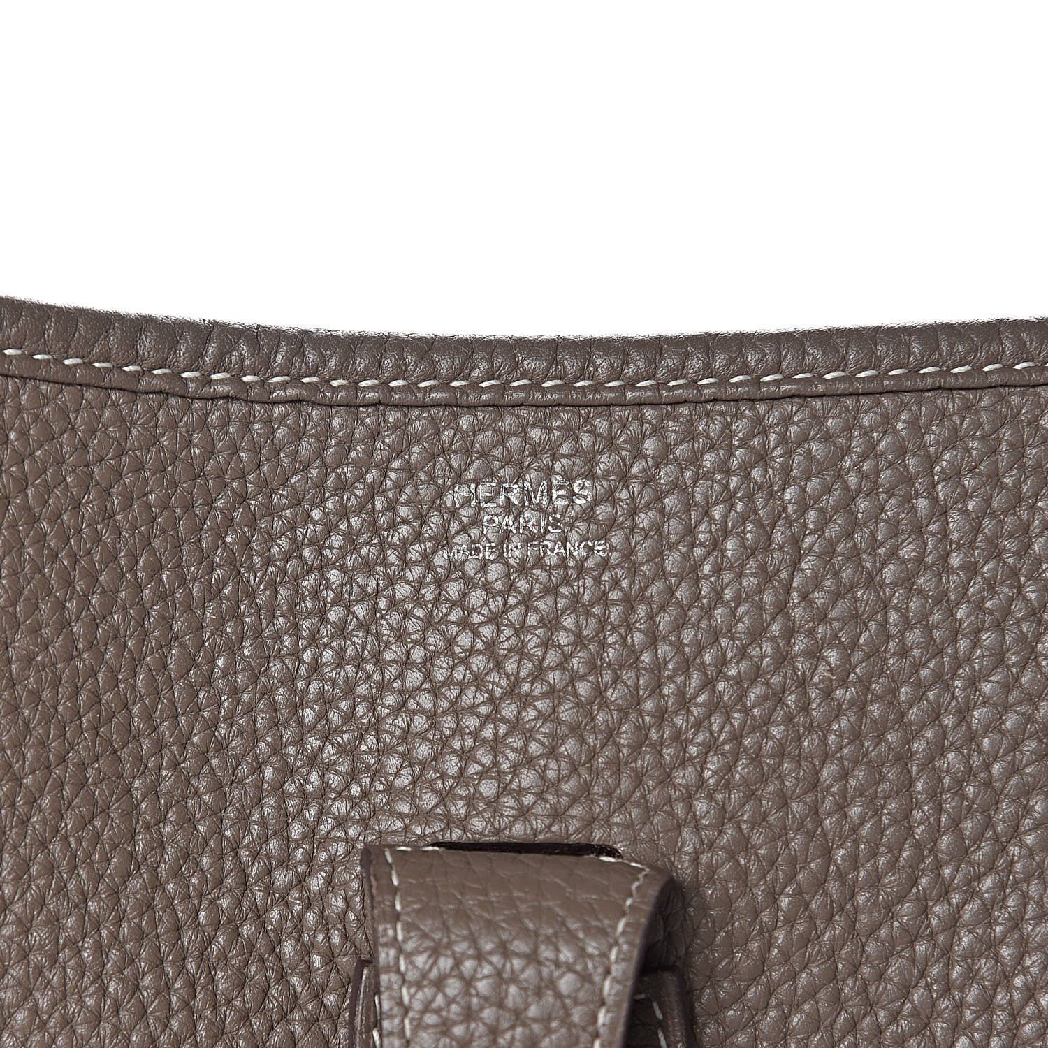 Hermes Taurillon Clemence Evelyne III GM Etoupe 6 of 13