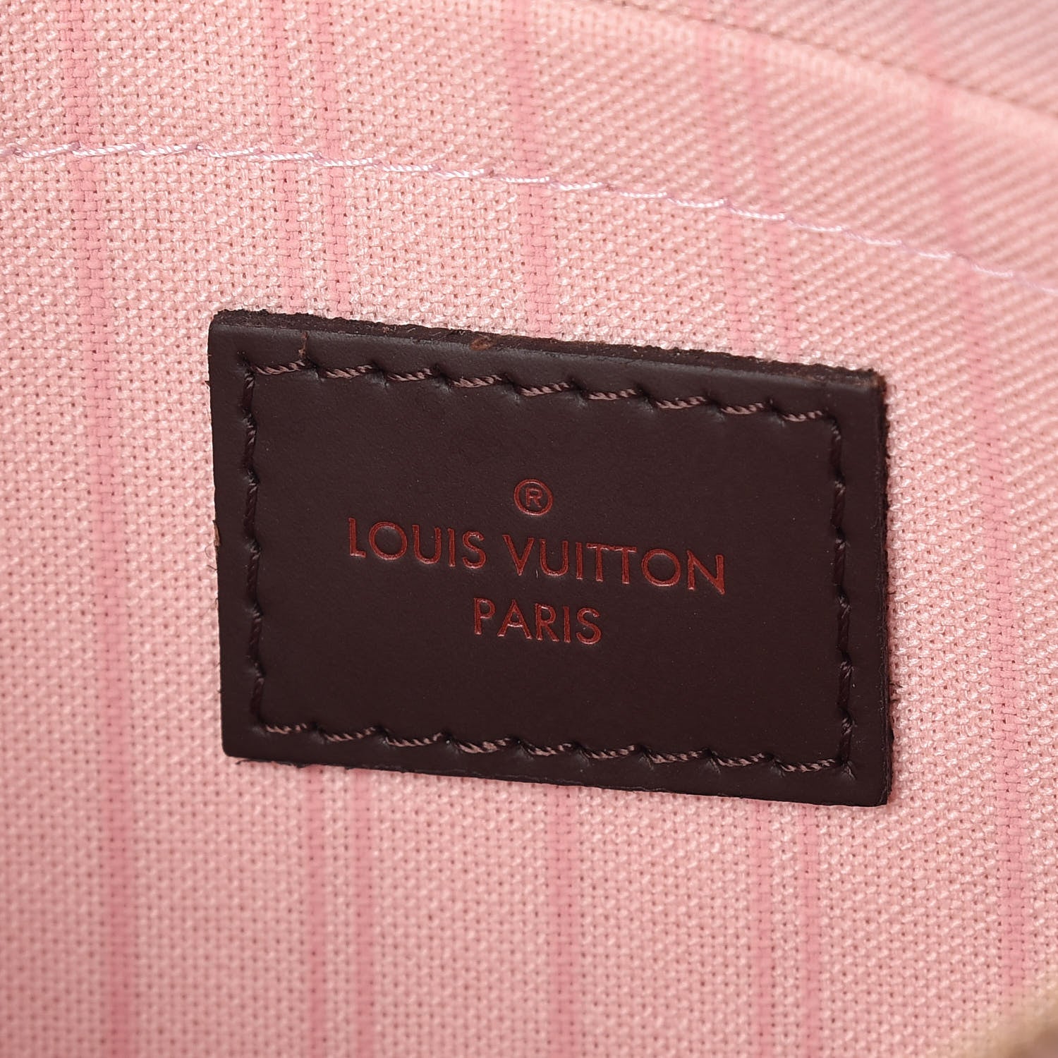Louis Vuitton Damier Ebene Neverfull MM GM Pochette Rose Ballerine 6 of 6