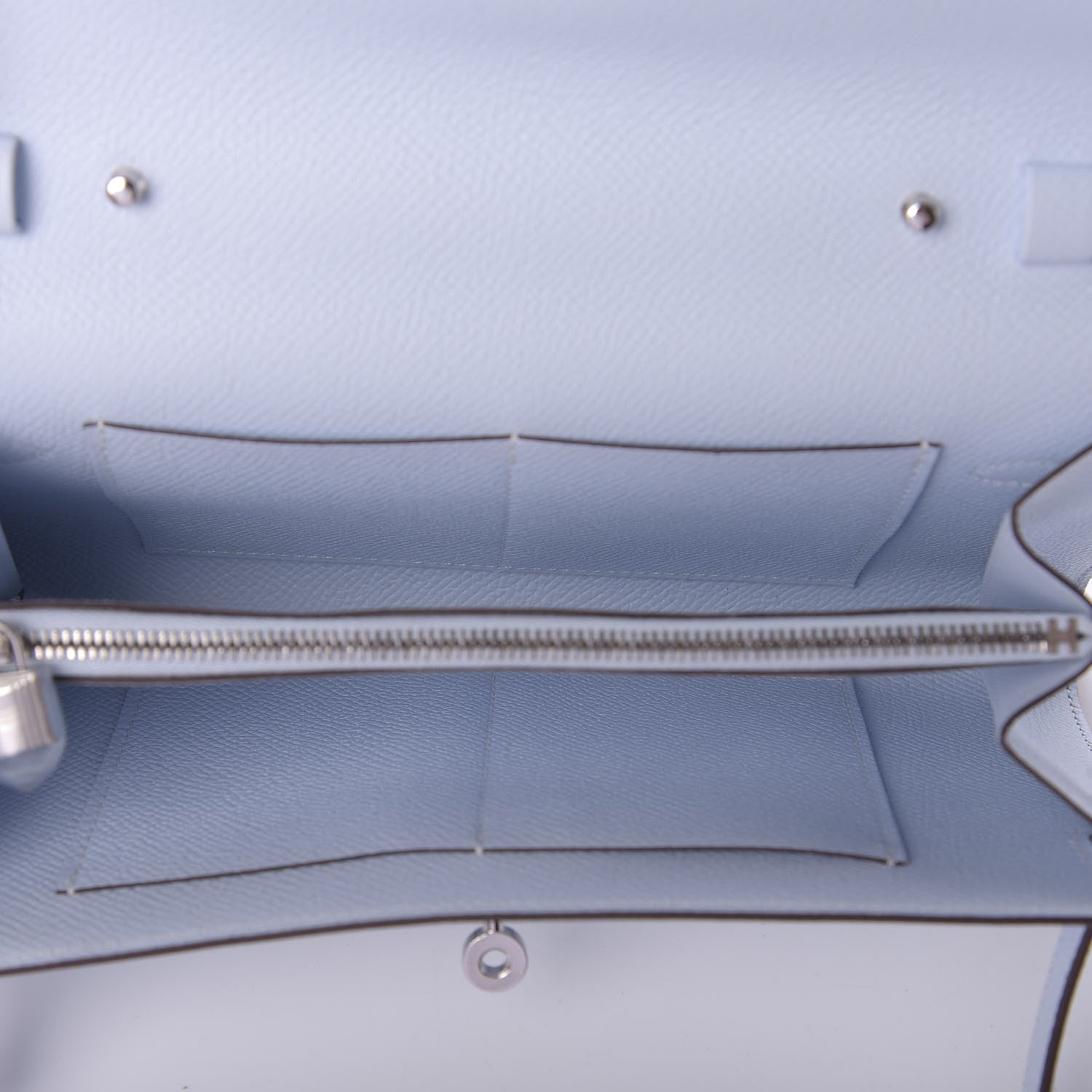Hermes Epsom Kelly Wallet To Go Bleu Brume 6 of 10